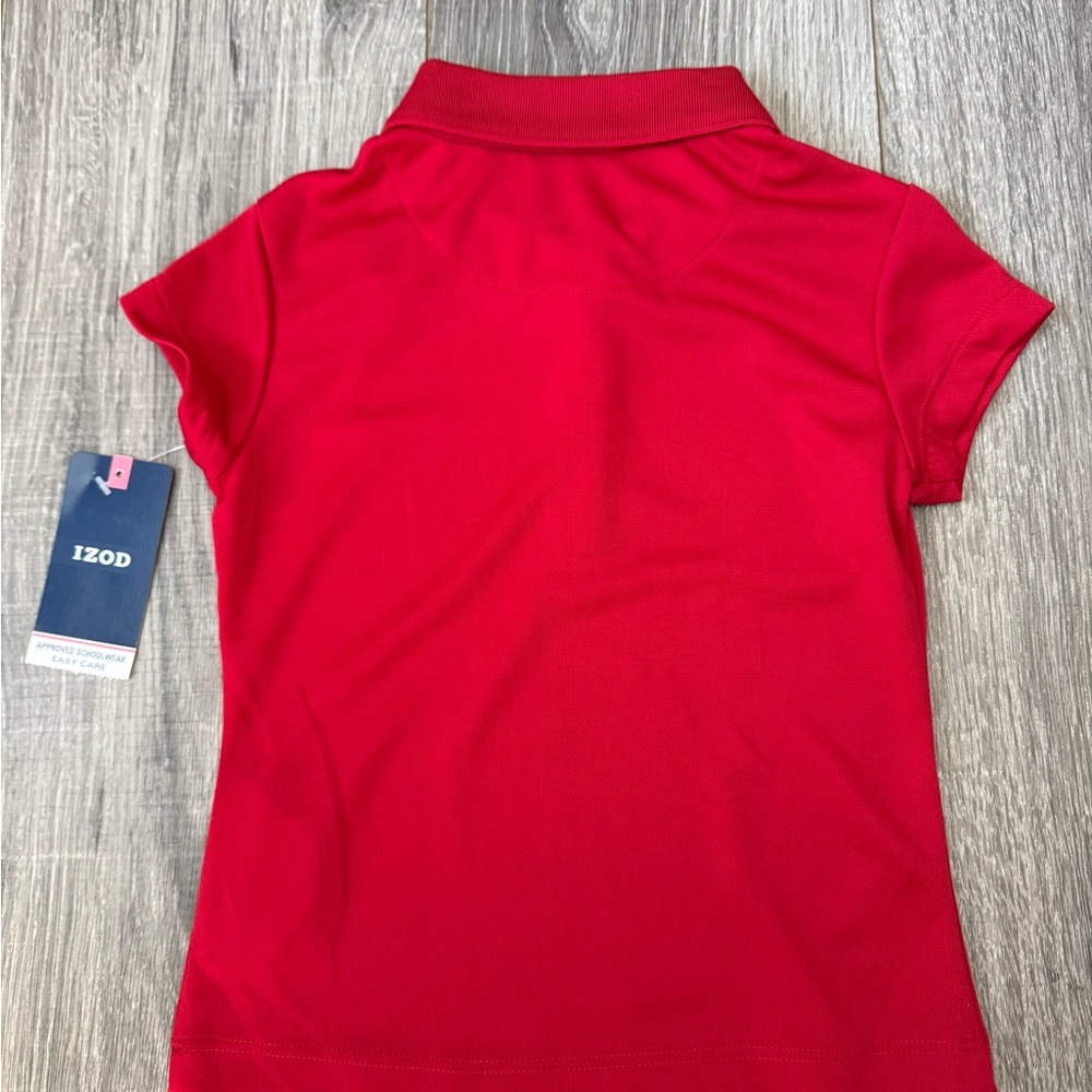 Izod Kids Polo Shirts - Bold Red and Soft Blue - Picture 4 of 7